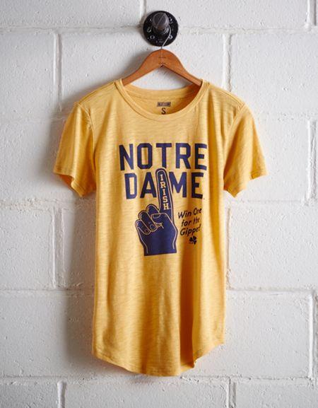 Tailgate Women's Notre Dame Foam Finger T-shirt