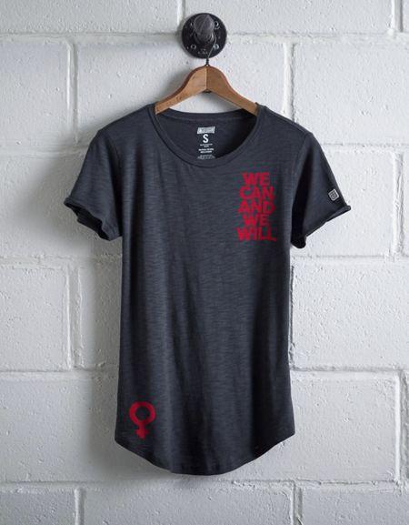 Tailgate Women's We Can We Will T-shirt