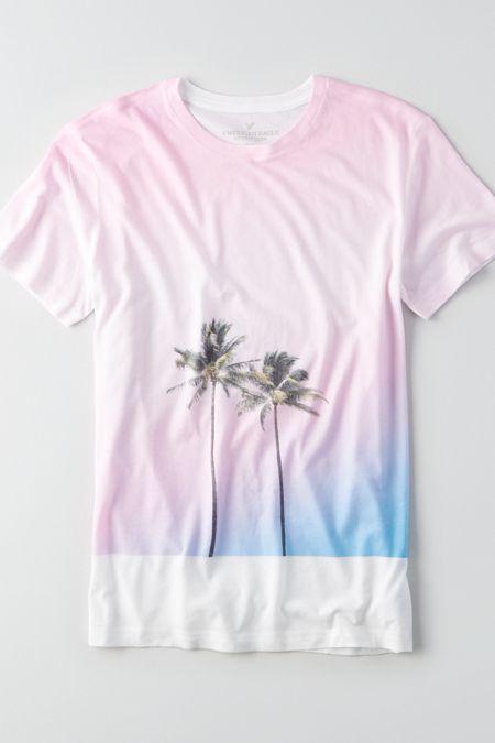 American Eagle Outfitters Ae Palms Resort Graphic T-shirt