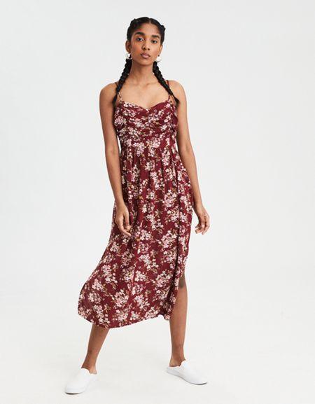 American Eagle Outfitters Ae Strappy Cinch Front Dress
