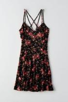American Eagle Outfitters Ae Printed Strappy Dress