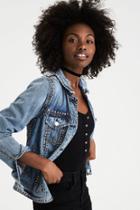 American Eagle Outfitters Ae Studded Denim Jacket