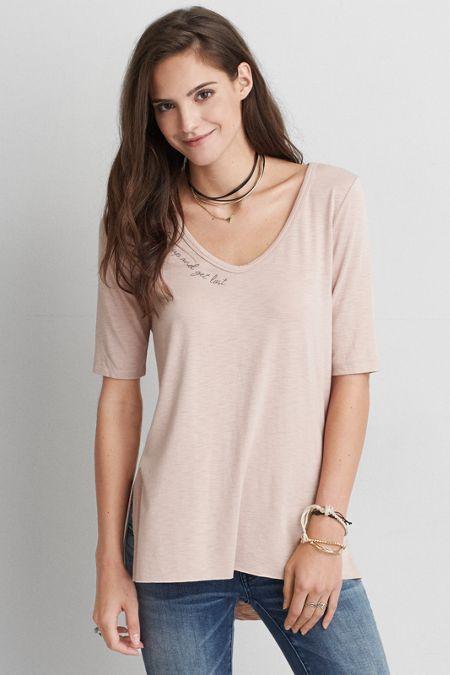 American Eagle Outfitters Ae Soft & Sexy Slub Jegging T-shirt