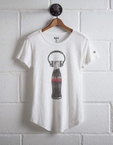 Tailgate Women's Coke Headphones T-shirt