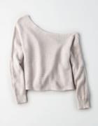 American Eagle Outfitters Ae Off-the-shoulder Dolman Sweater