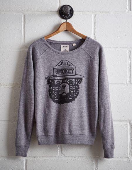Tailgate Women's Smokey The Bear Sweatshirt