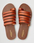 American Eagle Outfitters Ae Toe Ring Strappy Slide Sandal