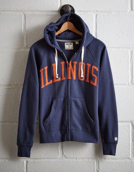 Tailgate Women's Illinois Full-zip Hoodie