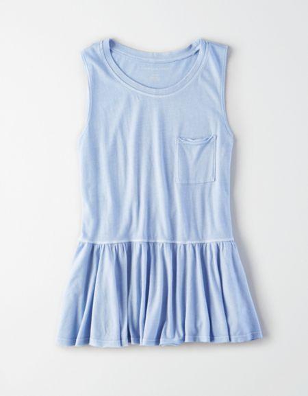 American Eagle Outfitters Ae Pocket Peplum Tank Top