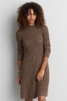 American Eagle Outfitters Ae Textured Mock Neck Dress