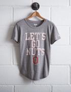 Tailgate Women's Ohio State Let's Go Nuts T-shirt