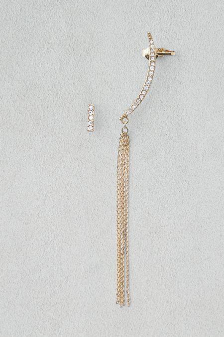 American Eagle Outfitters Ae Crystal Ear Climber
