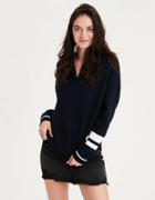 American Eagle Outfitters Ae Slouchy Henley Hoodie