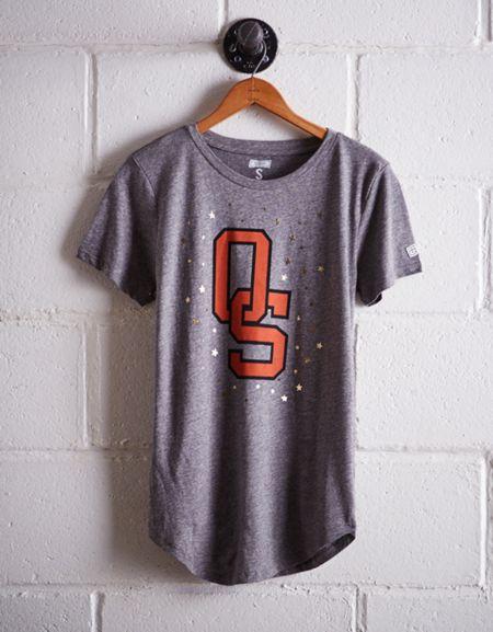 Tailgate Women's Oklahoma State Foil Star T-shirt