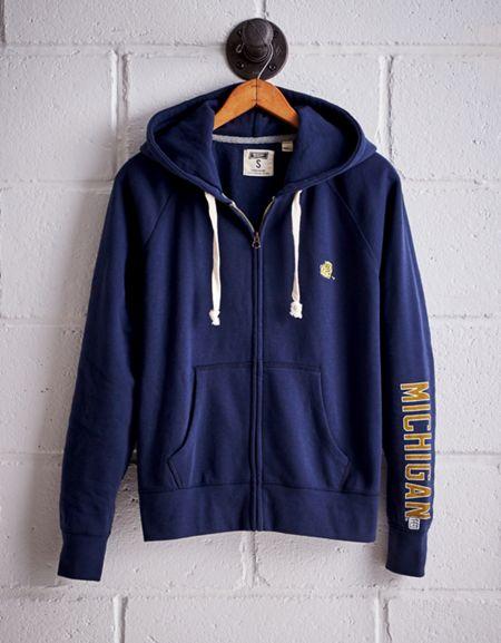 Tailgate Women's Michigan Wolverines Zip-up Hoodie