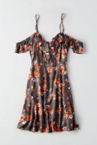 American Eagle Outfitters Ae Ruffled Off-the-shoulder Dress