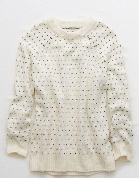 Aerie Fair Isle Tunic Sweater