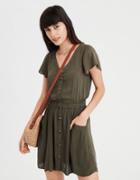 American Eagle Outfitters Ae Button Front Dress