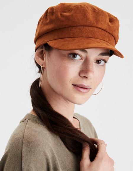 American Eagle Outfitters Ae Sueded Baker Boy Cap
