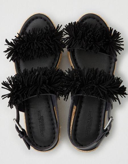 American Eagle Outfitters Ae Pom Pom Flatform