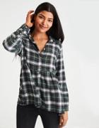 American Eagle Outfitters Ae Ahh-mazingly Soft Flannel Popover Shirt