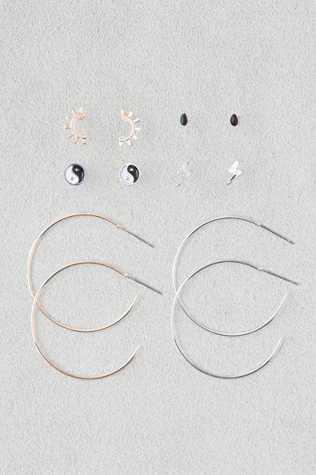 American Eagle Outfitters Ae Mixed Symbols And Hoops 6-pack