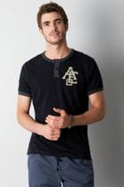 American Eagle Outfitters Ae Flex Short Sleeve Graphic Henley
