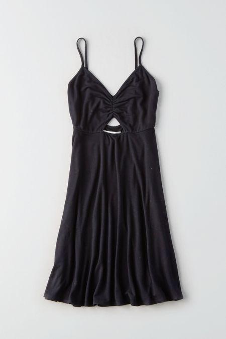 American Eagle Outfitters Ae Swingy Cutout-front Dress