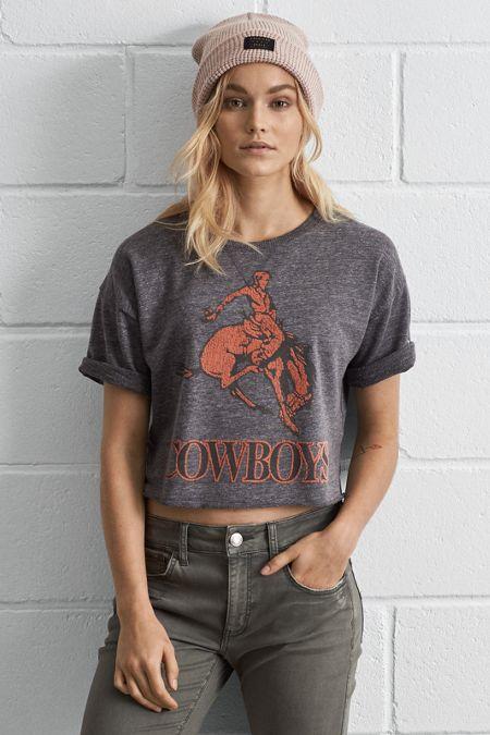 Tailgate Osu Cowboys Cropped Sweatshirt