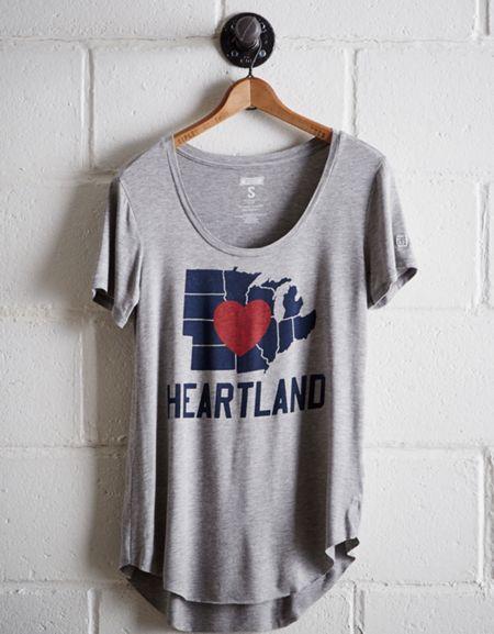 Tailgate Women's Wisconsin Scoop Neck Tee