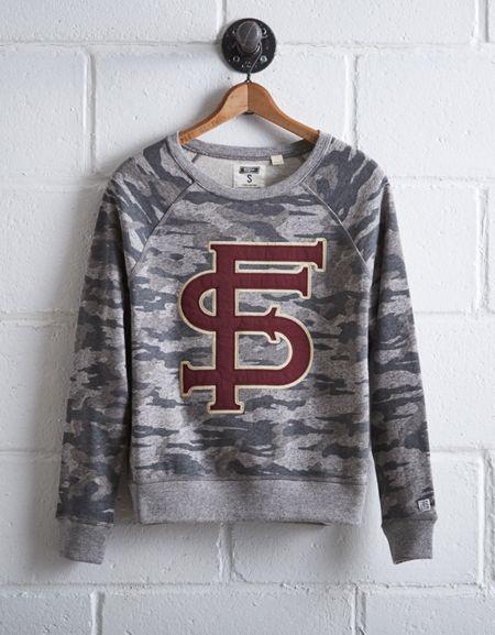 Tailgate Women's Florida State Camo Sweatshirt