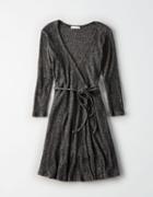 American Eagle Outfitters Don't Ask Why Ribbed Wrap Sweater Dress