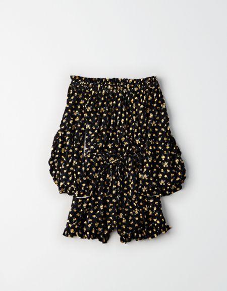 American Eagle Outfitters Ae Knit Off-the-shoulder Romper