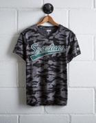 Tailgate Women's Camo Michigan State T-shirt