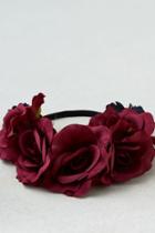 American Eagle Outfitters Ae Red & Black Floral Headband
