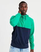 American Eagle Outfitters Ae Colorblock Half Zip Hoodie