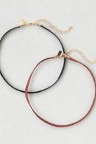 American Eagle Outfitters Ae Suede Choker Duo