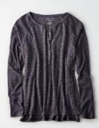 American Eagle Outfitters Ae Soft & Sexy Plush Henley Top