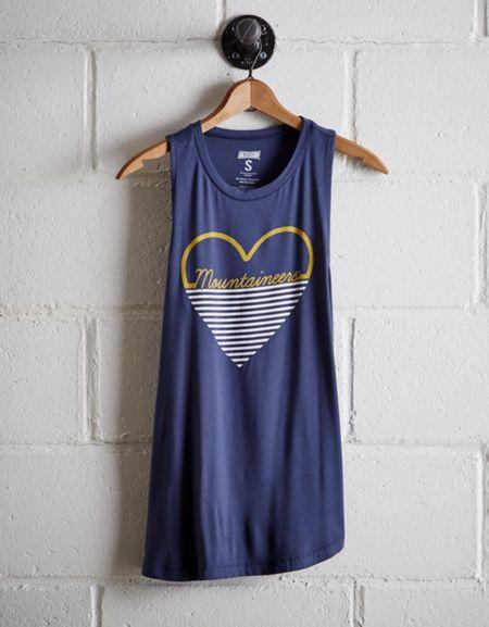 Tailgate Women's Wvu Heart Tank