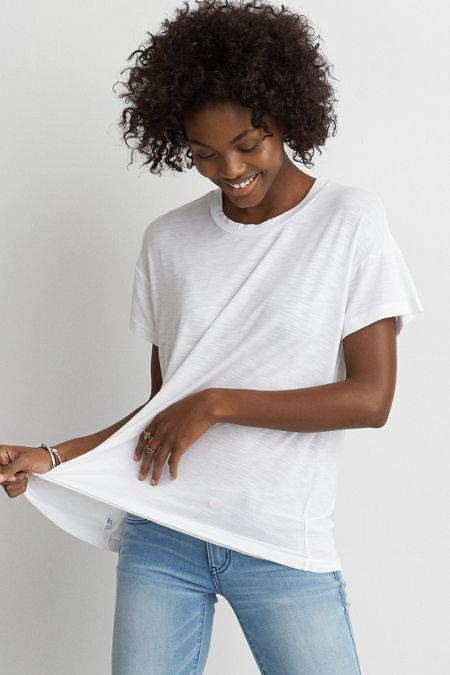 American Eagle Outfitters Ae Soft & Sexy Crew Favorite Basic T-shirt