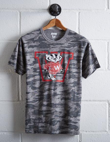Tailgate Men's Camo Wisconsin T-shirt