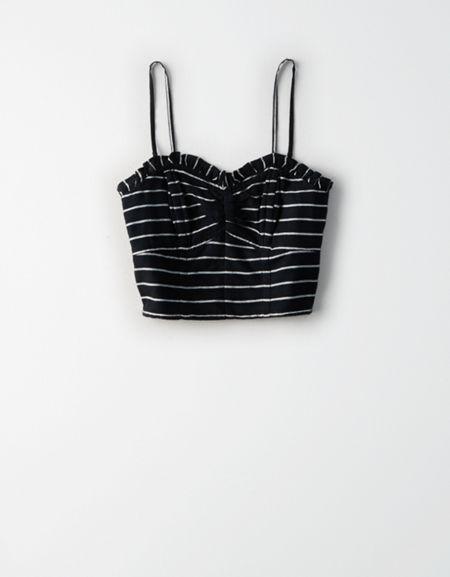 American Eagle Outfitters Ae Cinch Front Corset Top