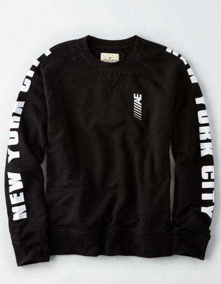 American Eagle Outfitters Ae Nyc Crew Neck Sweatshirt