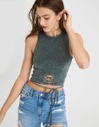 American Eagle Outfitters Ae Lace-up Wrap Tank Top