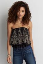 American Eagle Outfitters Ae Eyelet Tube Top
