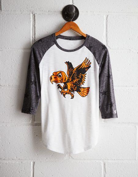 Tailgate Women's Iowa Star Print Baseball Shirt