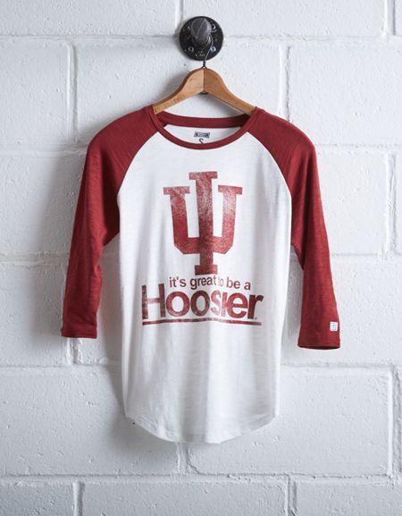 Tailgate Women's Indiana Hoosiers Baseball Shirt