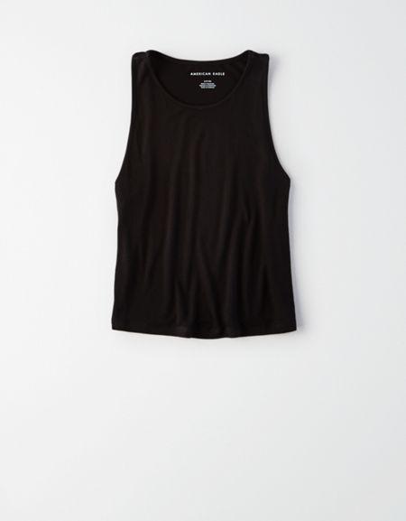 American Eagle Outfitters Ae Soft & Sexy Ringer Tank Top