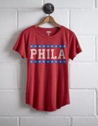 Tailgate Women's Phila Chest Stripe T-shirt