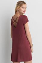 American Eagle Outfitters Ae Cross-back Shift Dress